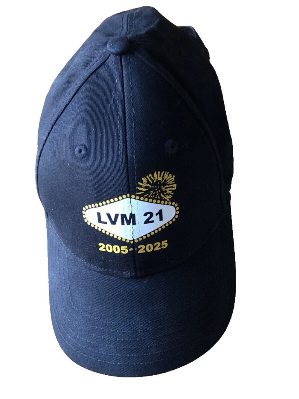 LVM 21 2005 - 2025 New Era Men Women Sports Head Cap Hat Adjustable Strap Black
